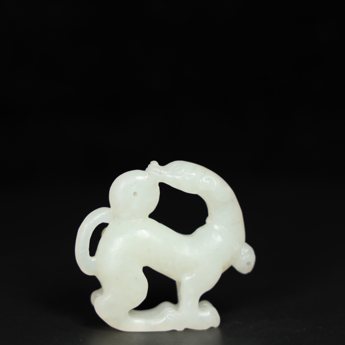 Chinese Natural Jade Carved Ornament