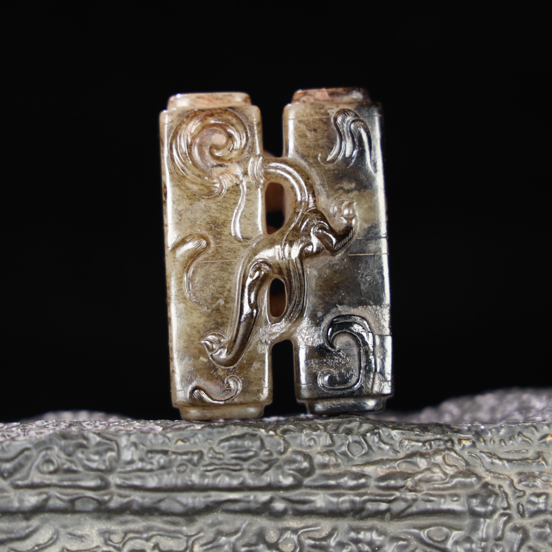 Chinese Natural Jade Carved Ornament
