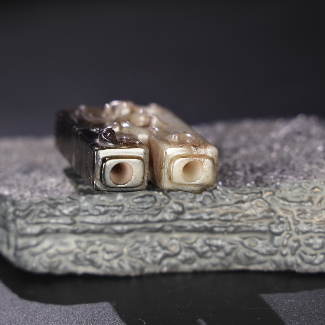 Chinese Natural Jade Carved Ornament