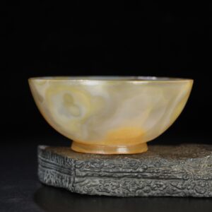Chinese Natural Jade Carved Bowl