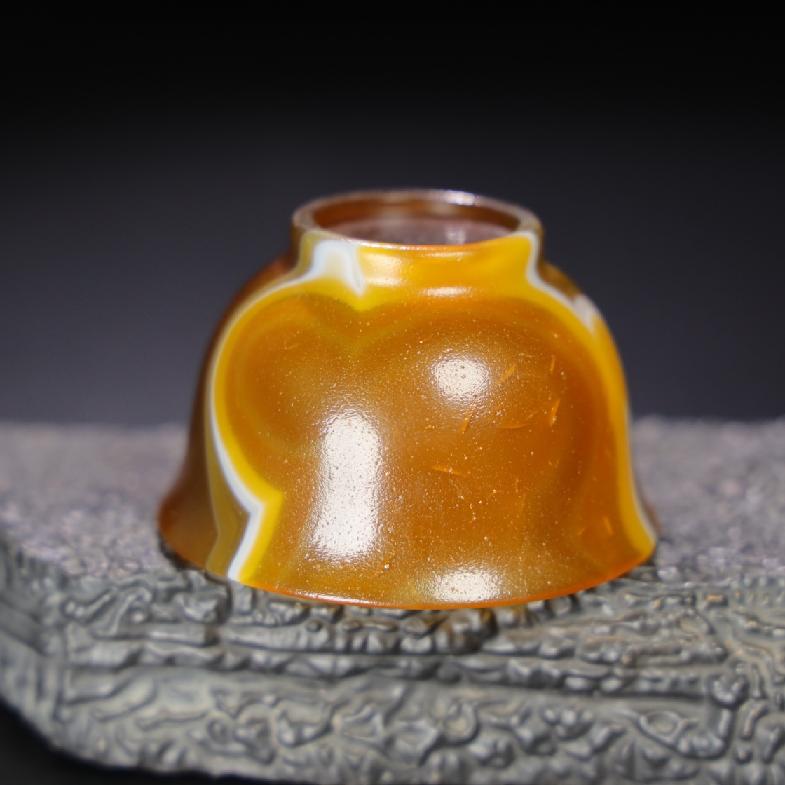 Chinese Natural Jade Carved teacups