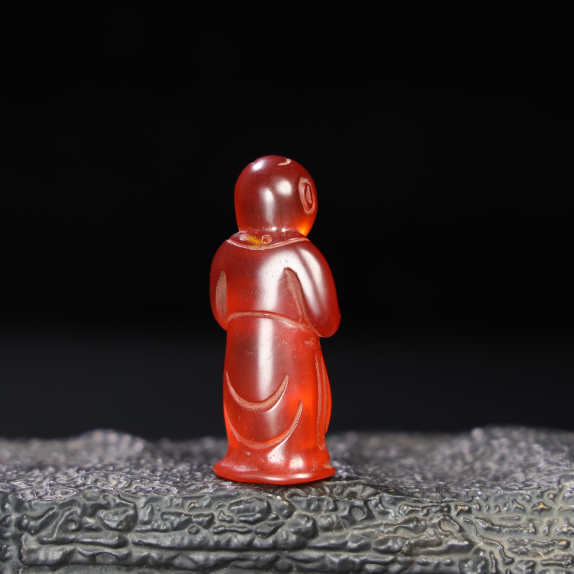 Chinese Natural Jade Carved Statue