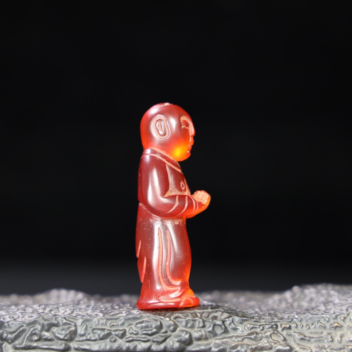 Chinese Natural Jade Carved Statue