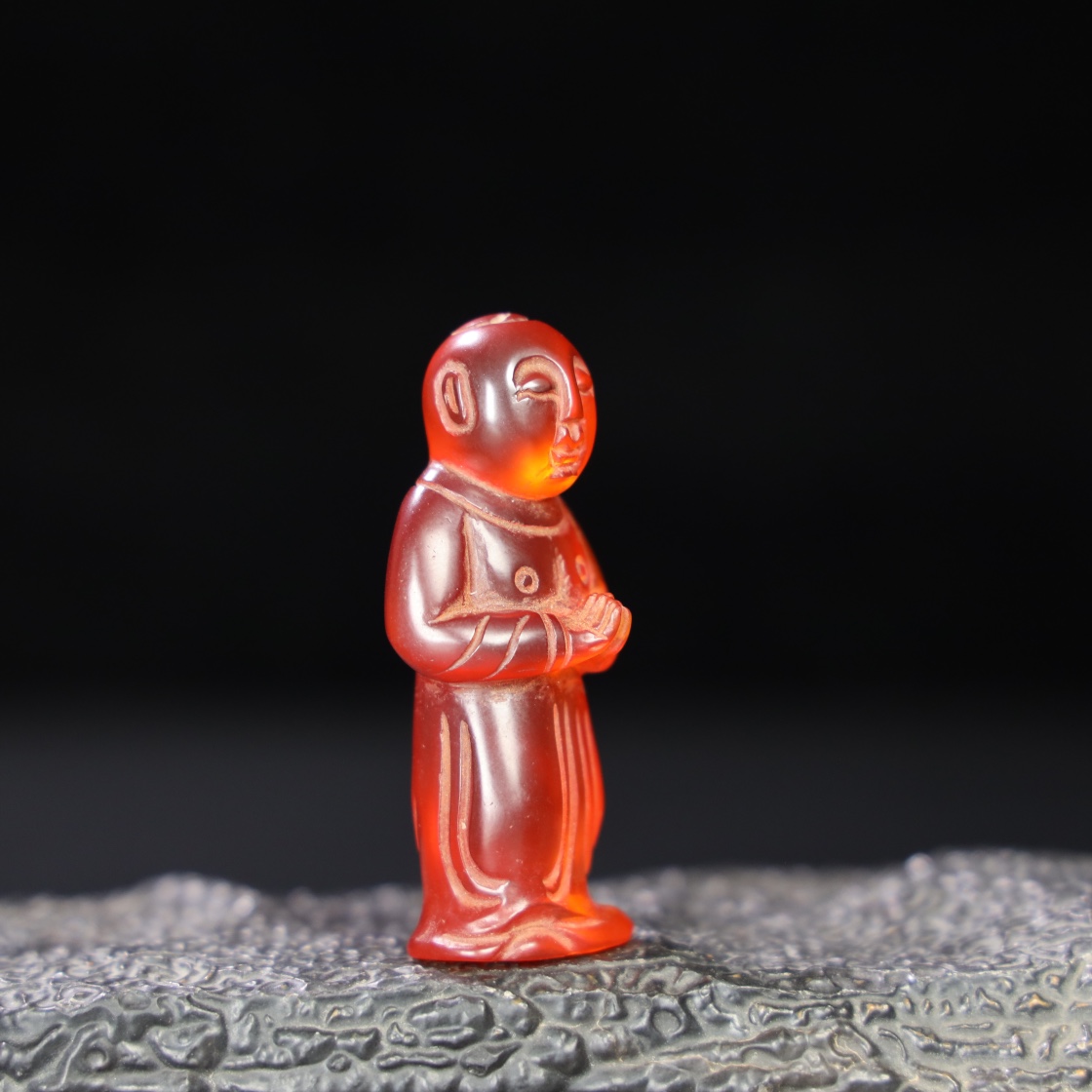 Chinese Natural Jade Carved Statue