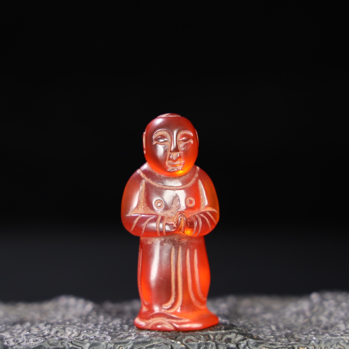 Chinese Natural Jade Carved Statue