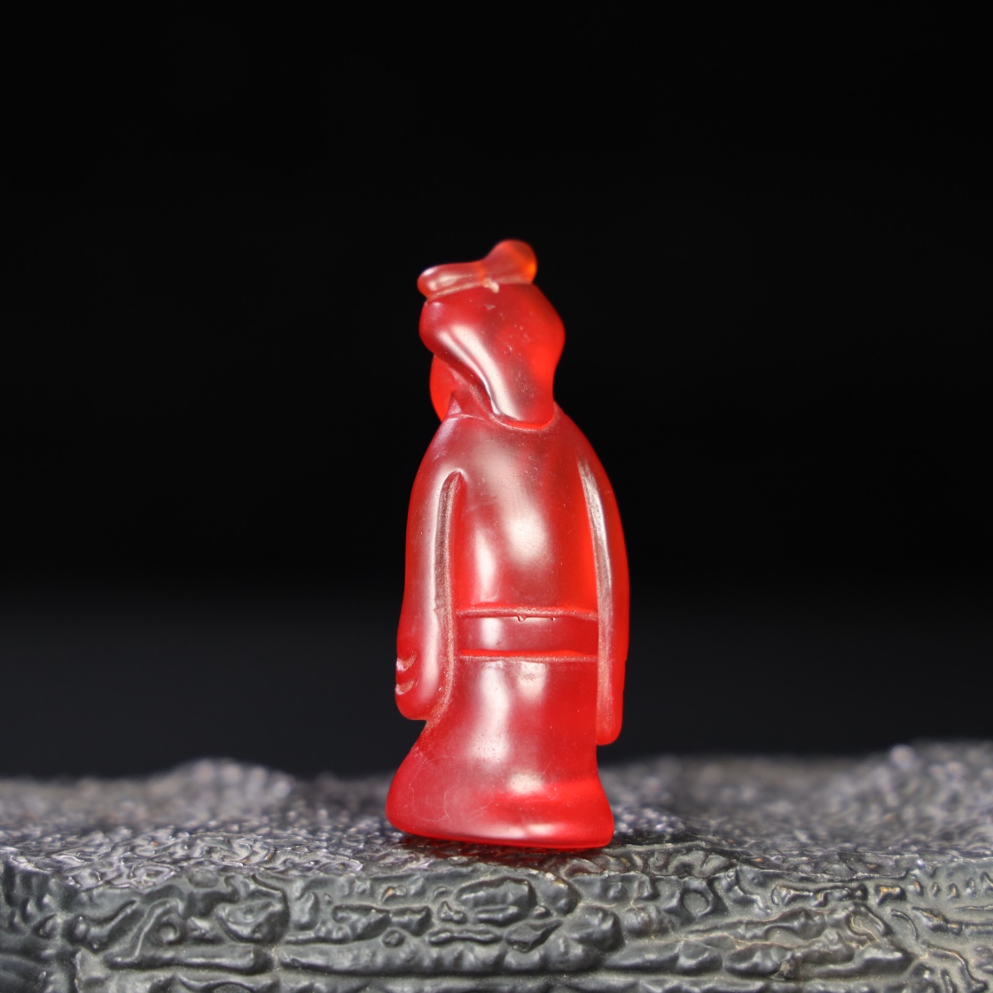 Chinese Natural Jade Carved Statue