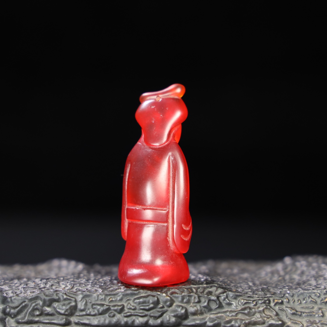Chinese Natural Jade Carved Statue