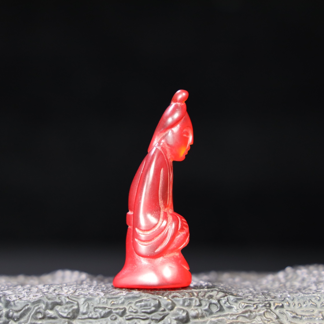 Chinese Natural Jade Carved Statue