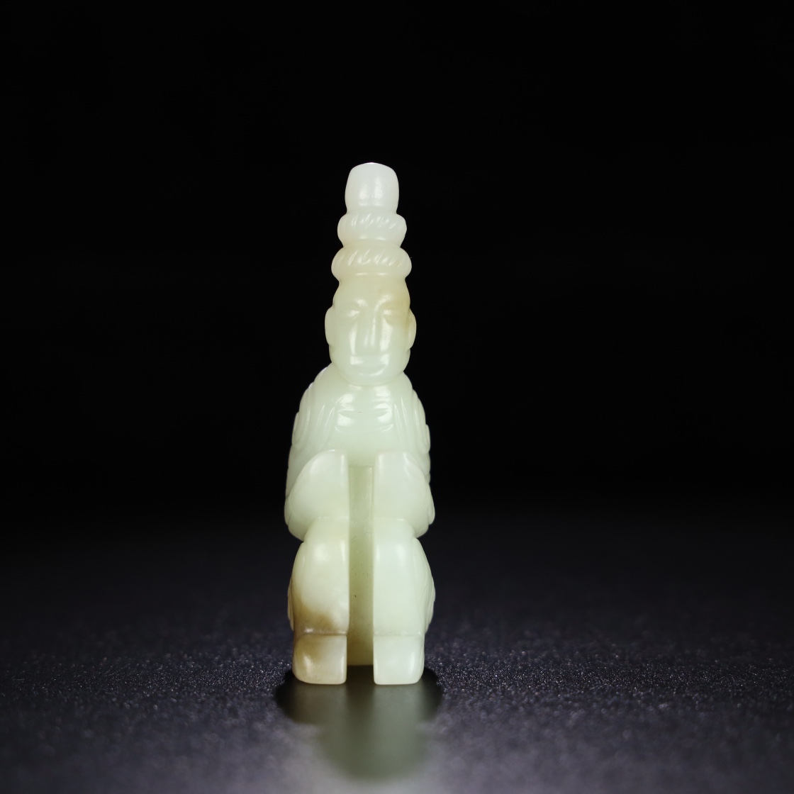 Chinese Natural Jade Carved Statue