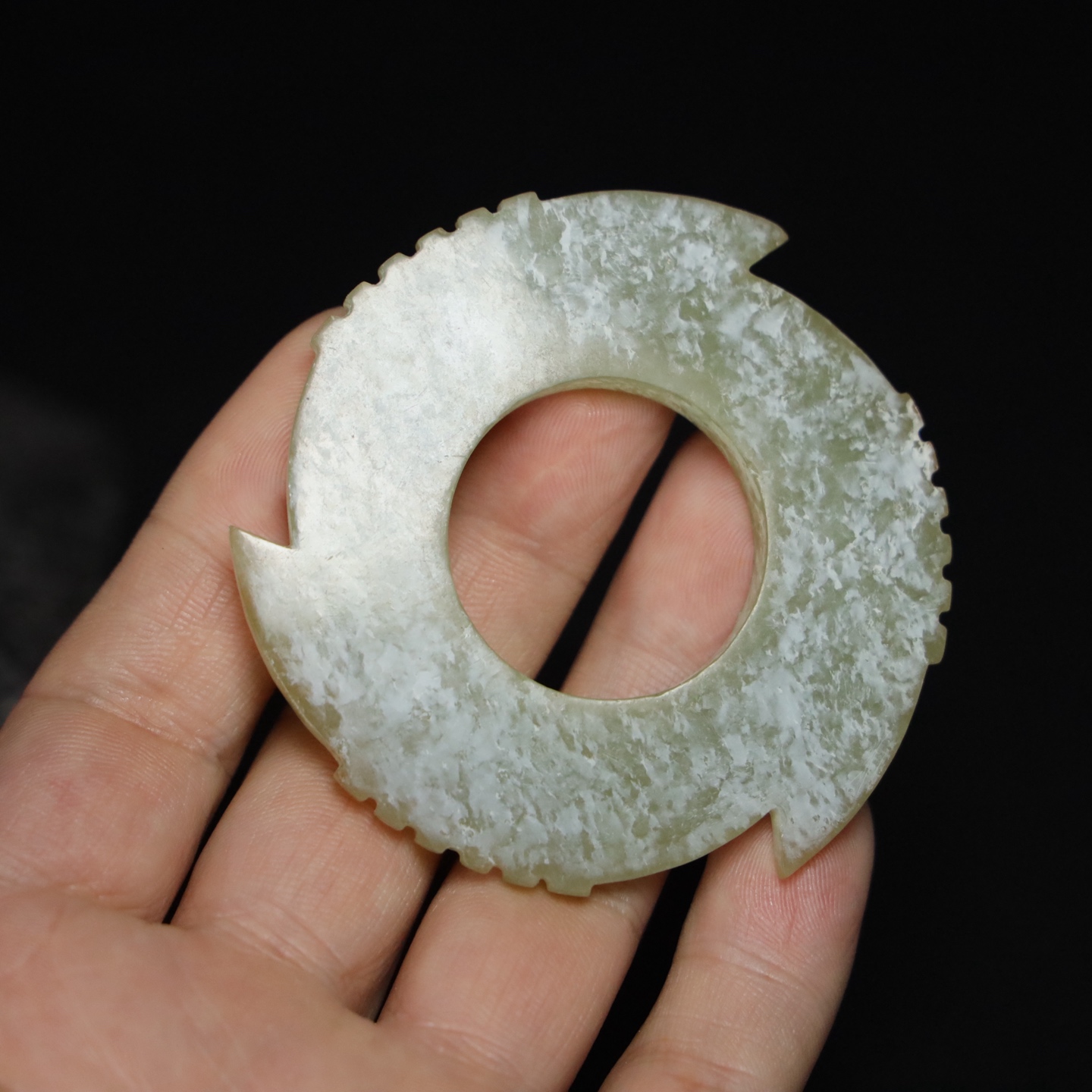 Chinese Natural Jade Carved Pendant