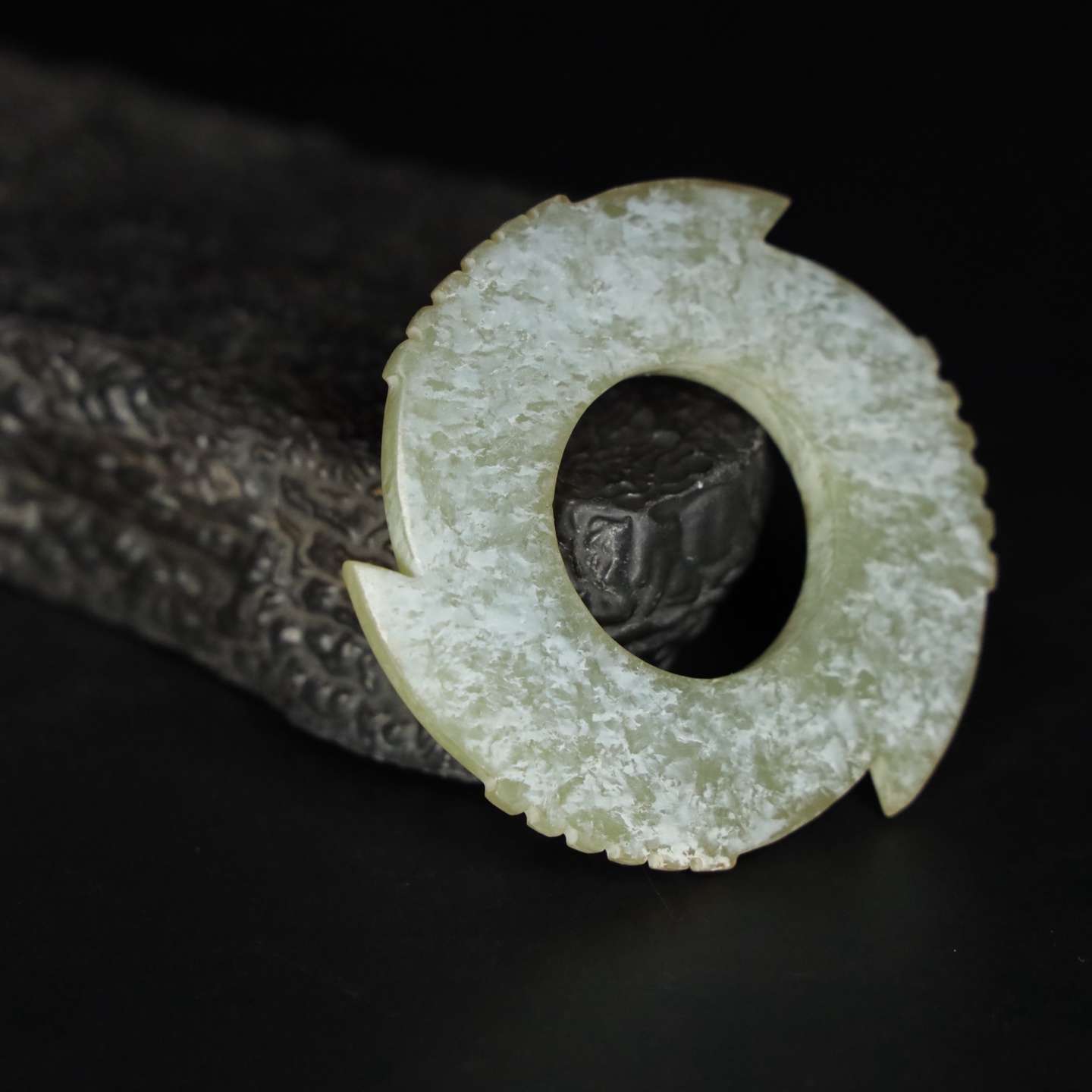 Chinese Natural Jade Carved Pendant