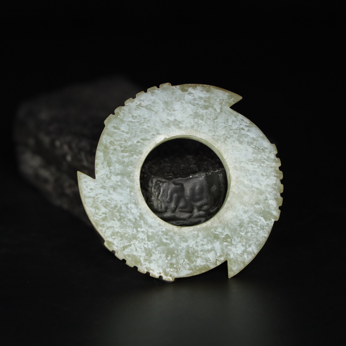 Chinese Natural Jade Carved Pendant