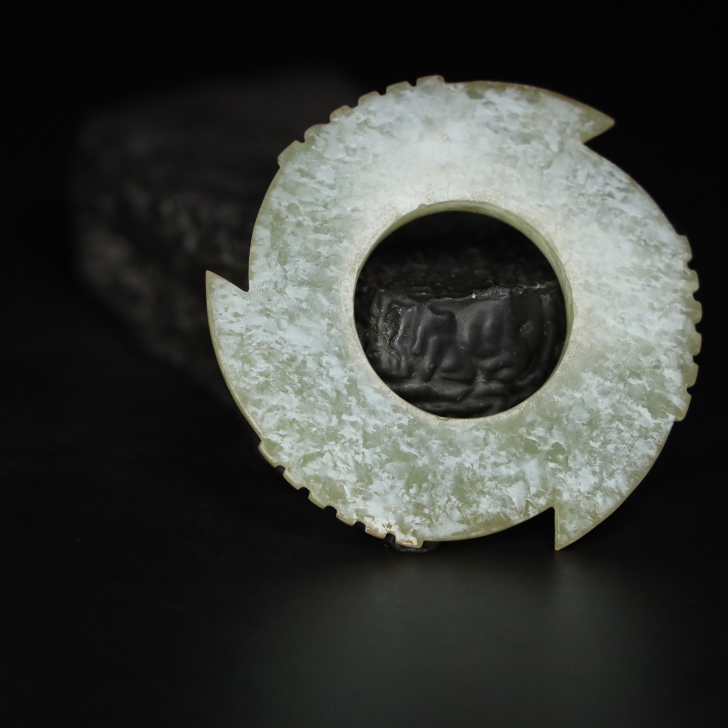 Chinese Natural Jade Carved Pendant