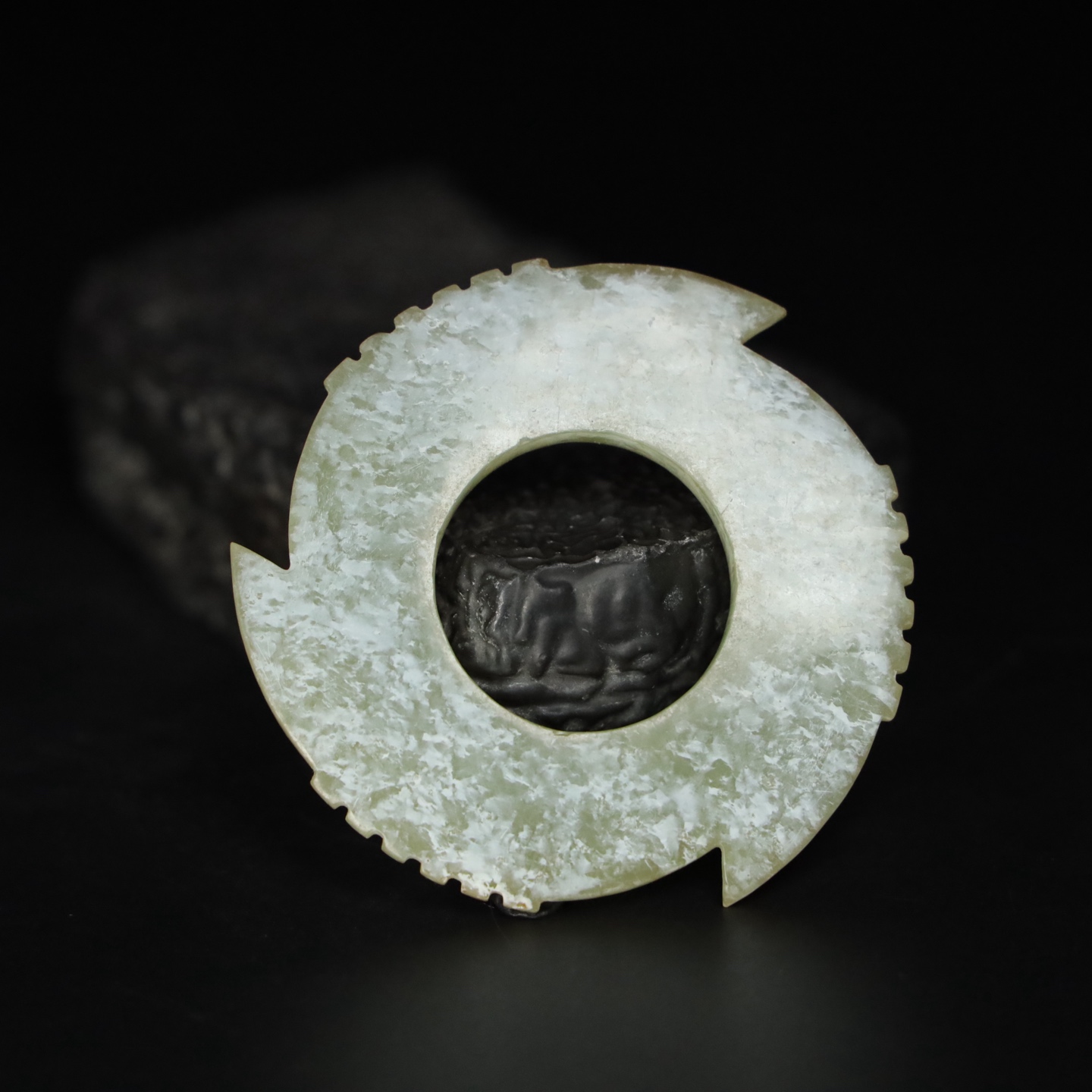 Chinese Natural Jade Carved Pendant