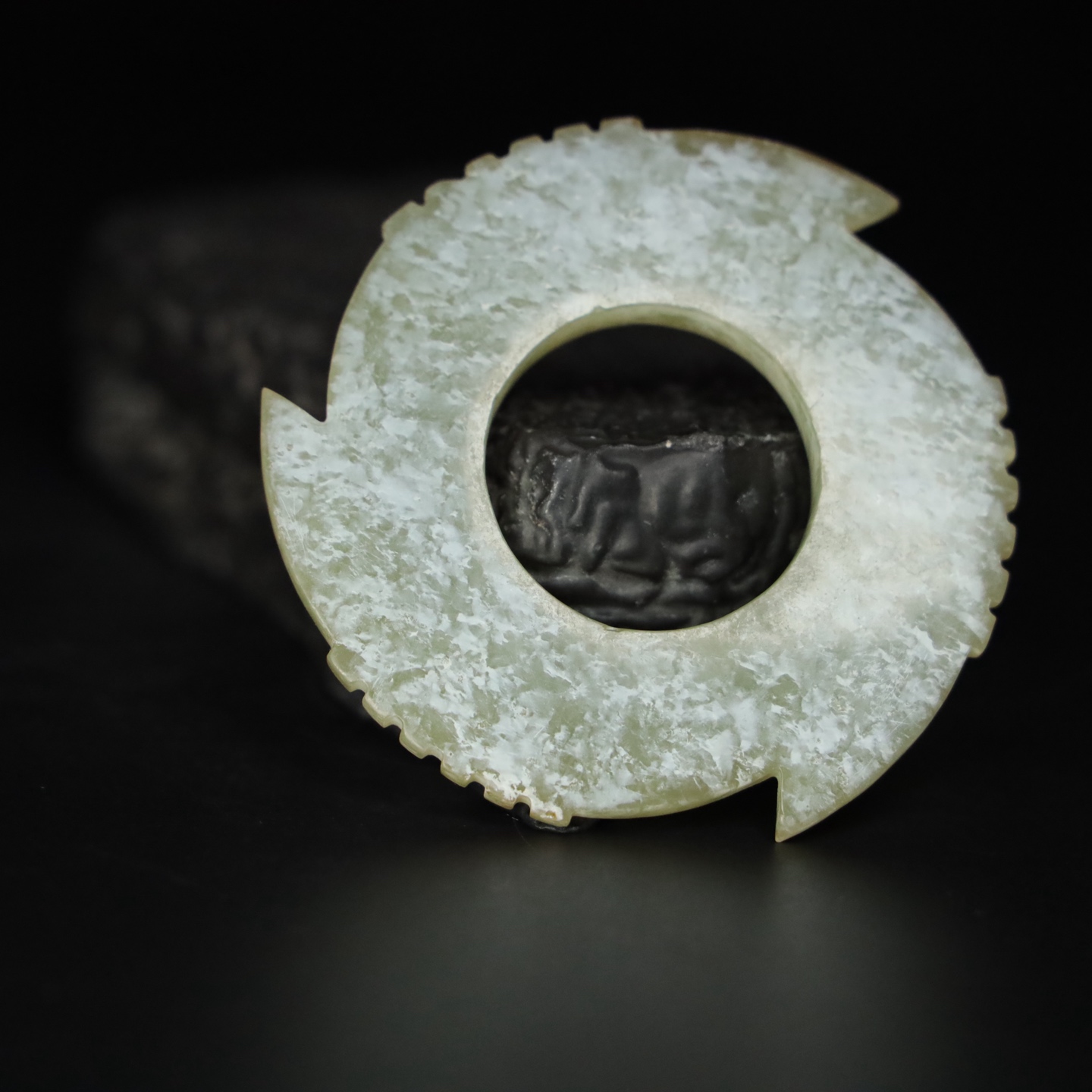 Chinese Natural Jade Carved Pendant