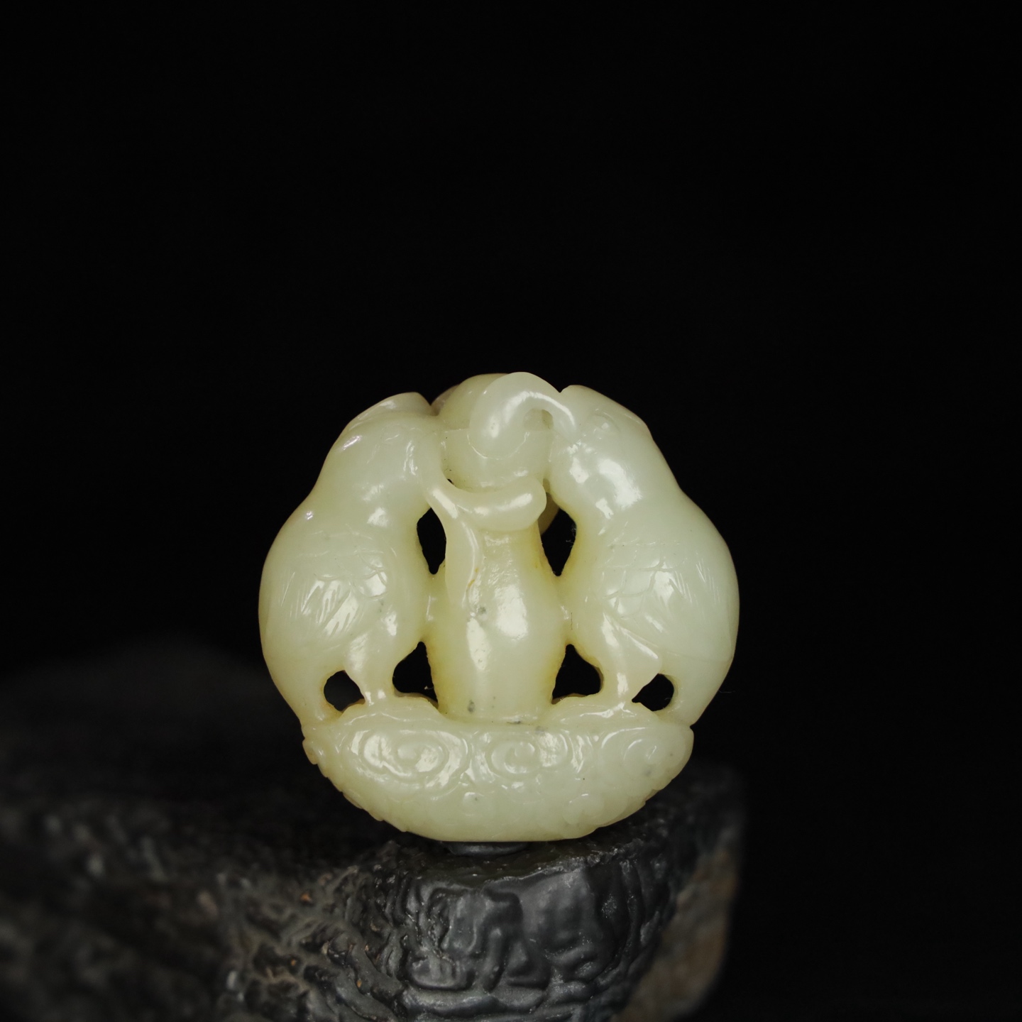 Chinese Natural Jade Carved Handles