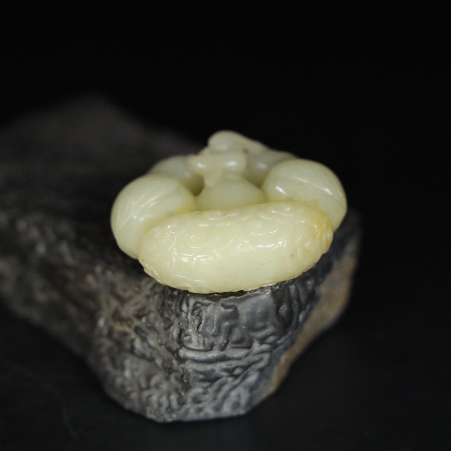 Chinese Natural Jade Carved Handles