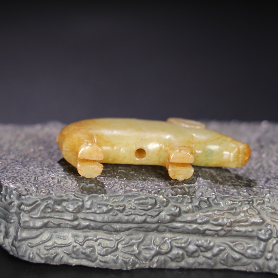 Chinese Natural Jade Carved Pig