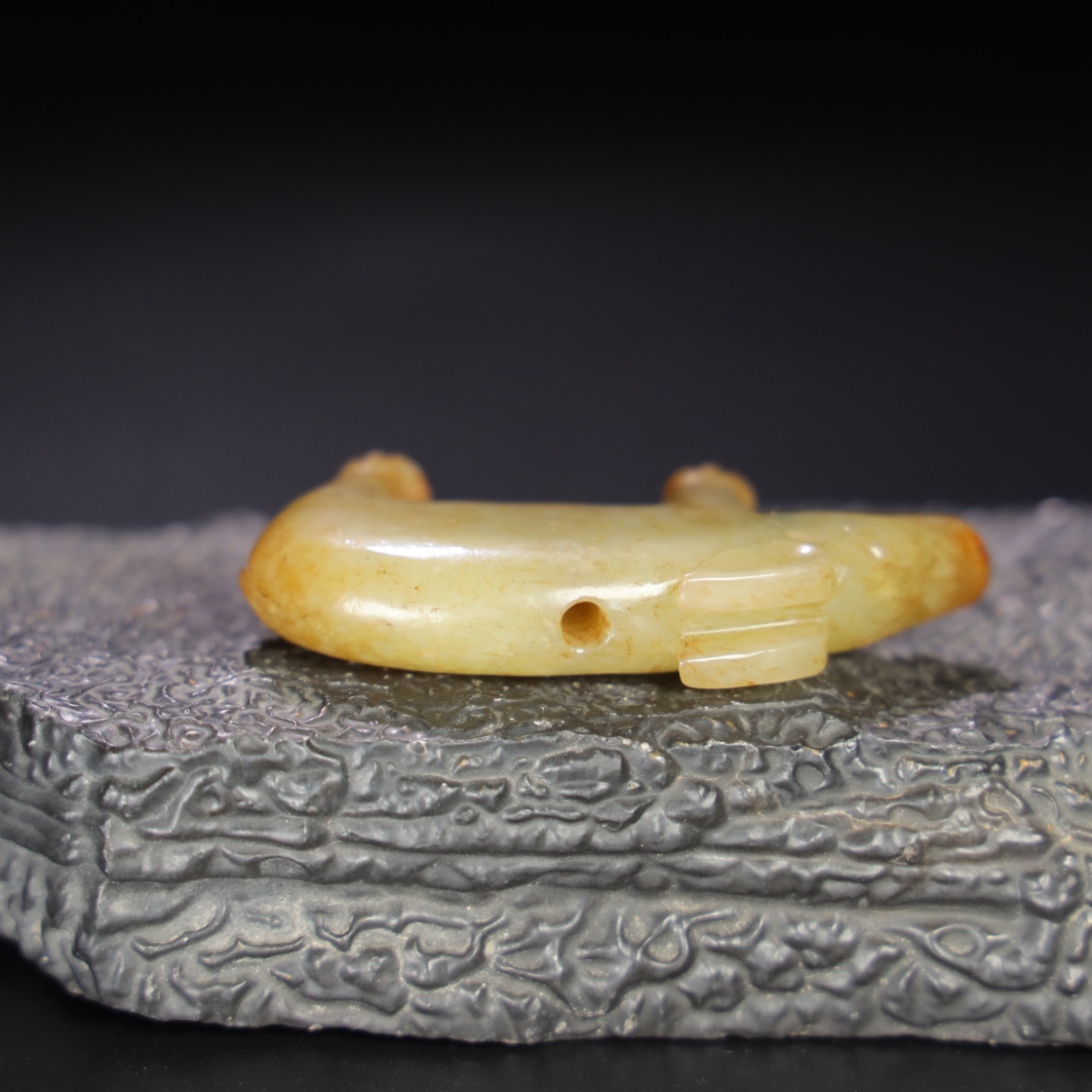 Chinese Natural Jade Carved Pig