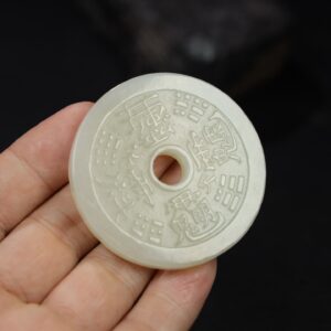Chinese Natural Jade Carved coins