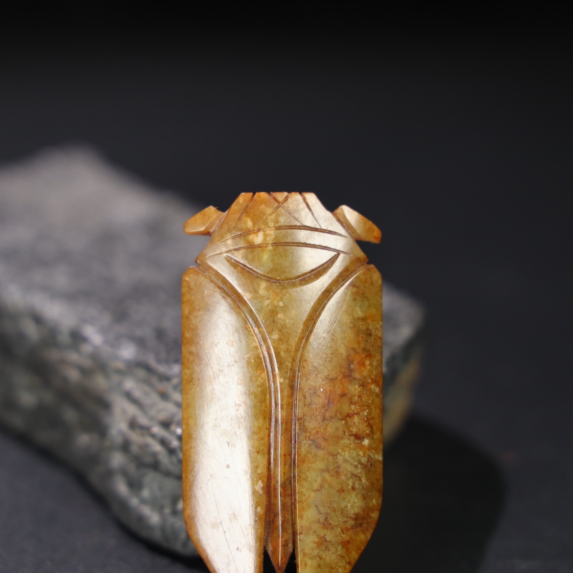Chinese Natural Jade Carved Cicada