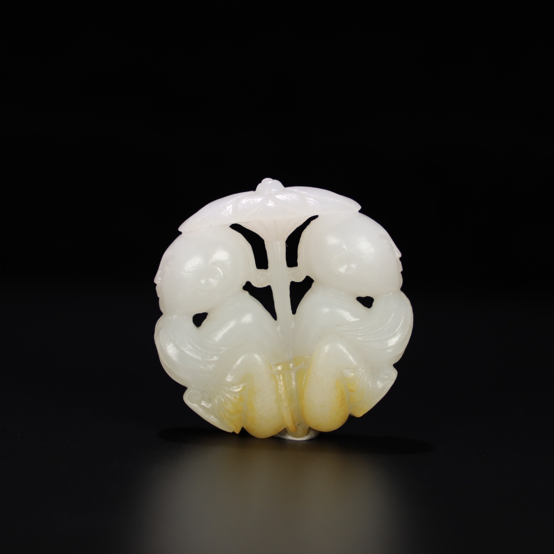 Chinese Natural Jade Carved Handle pieces