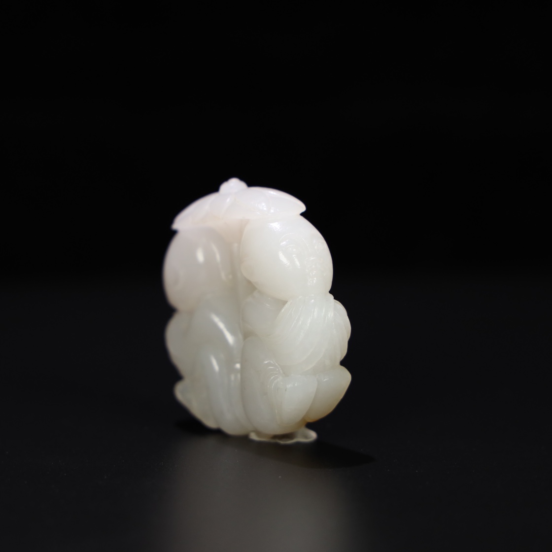 Chinese Natural Jade Carved Handle pieces