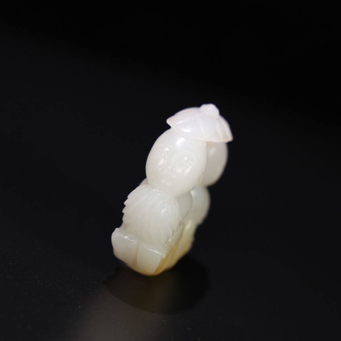 Chinese Natural Jade Carved Handle pieces