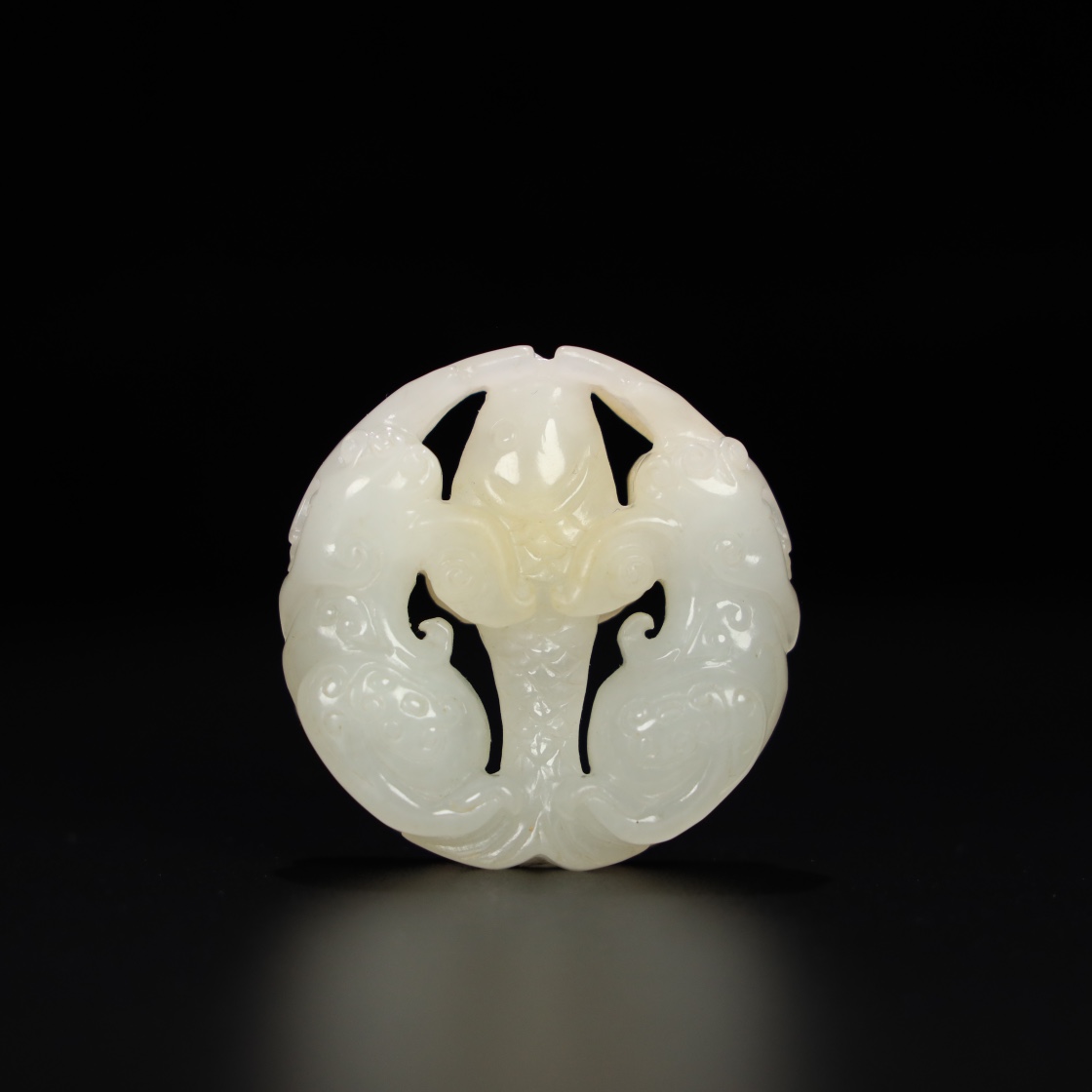 Chinese Natural Jade Carved Handle