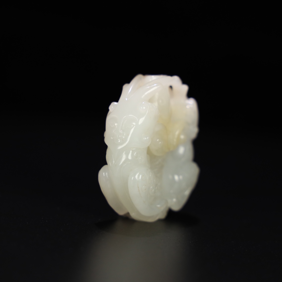 Chinese Natural Jade Carved Handle