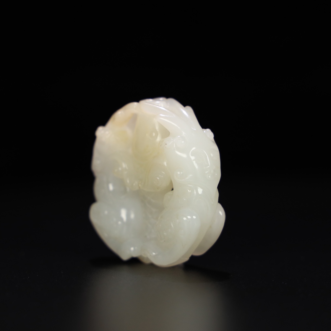 Chinese Natural Jade Carved Handle