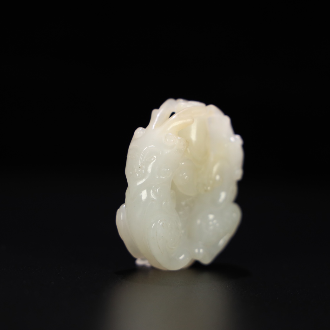 Chinese Natural Jade Carved Handle