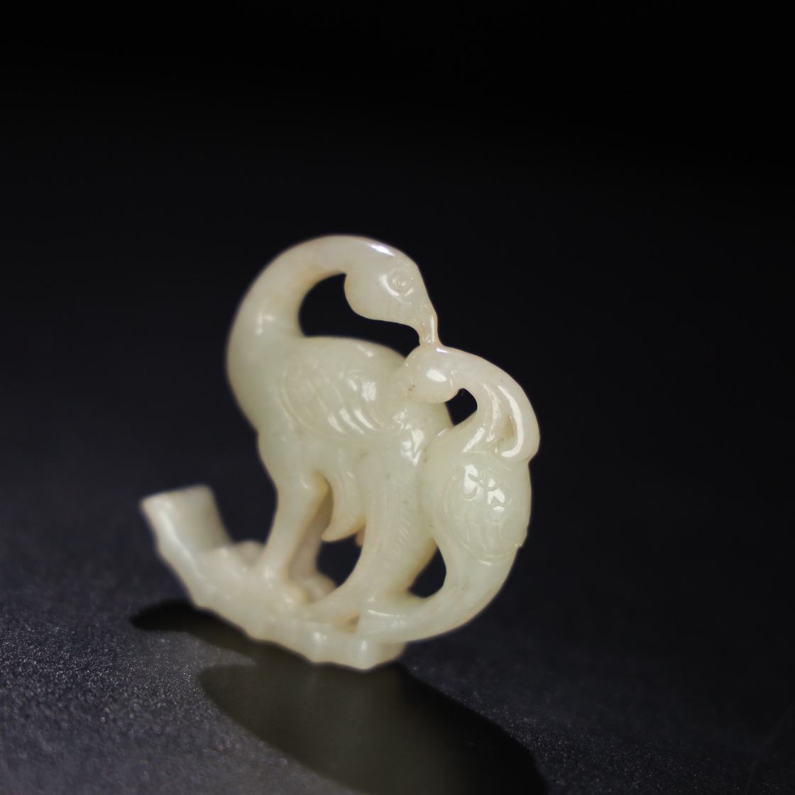 Chinese Natural Jade Carved Handle