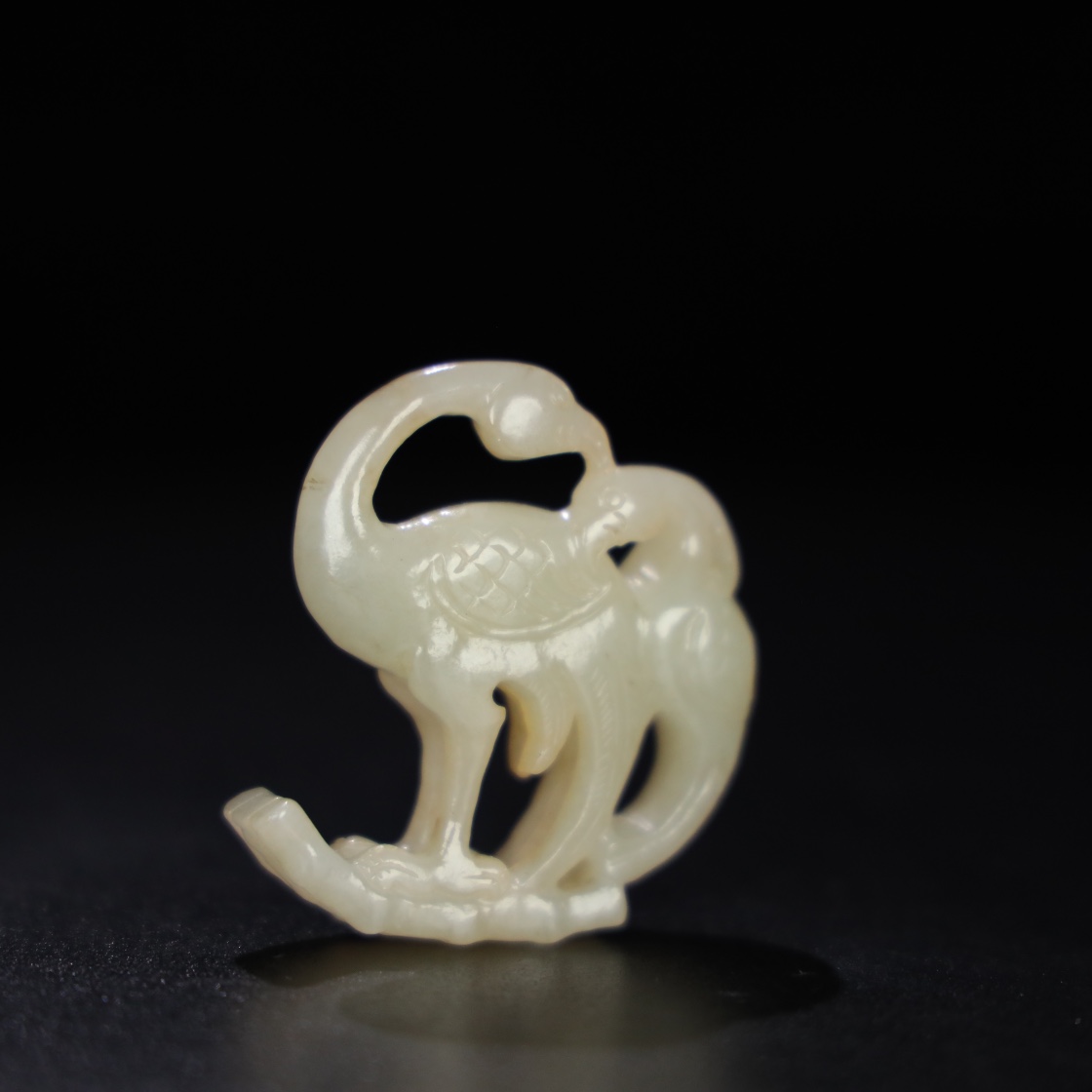 Chinese Natural Jade Carved Handle
