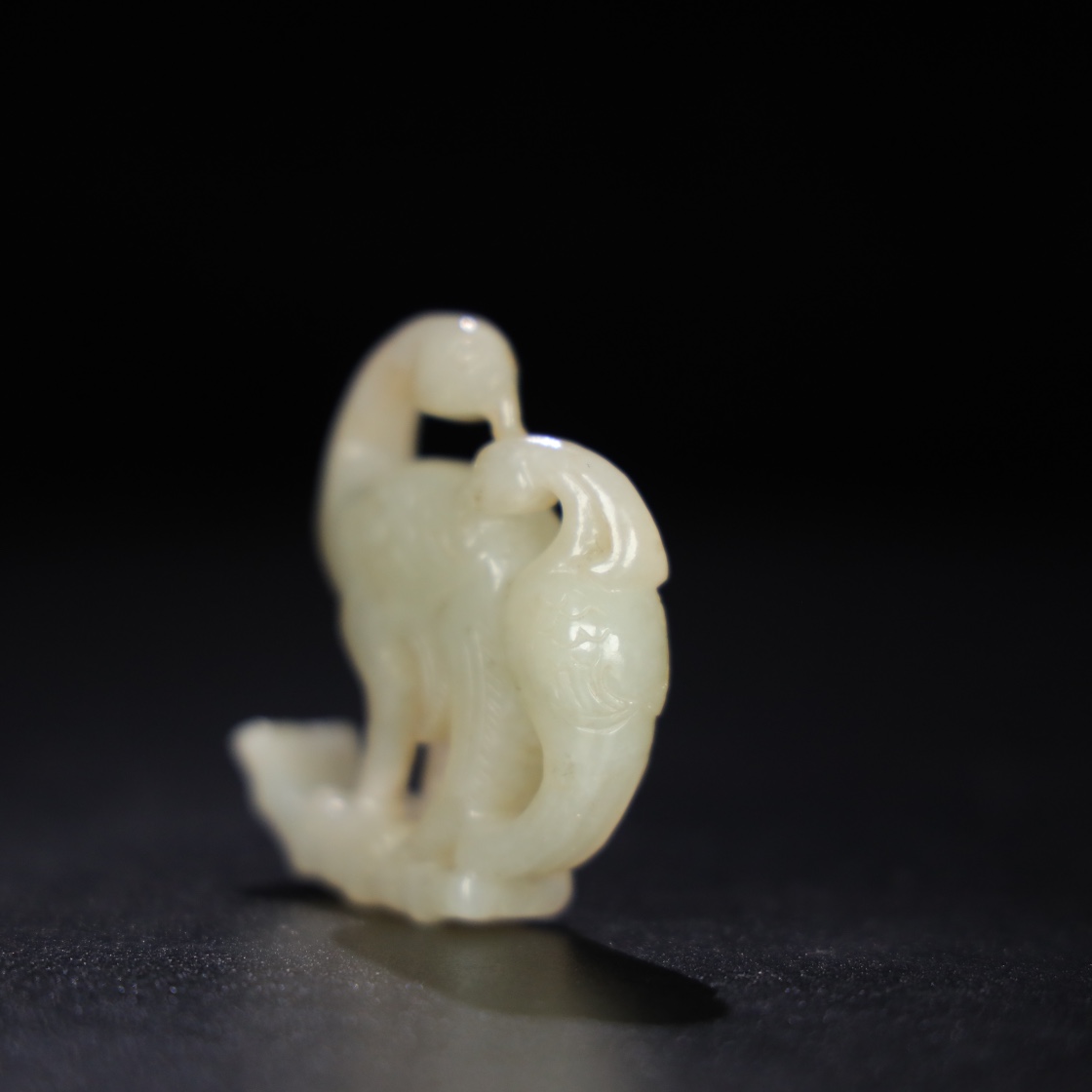 Chinese Natural Jade Carved Handle