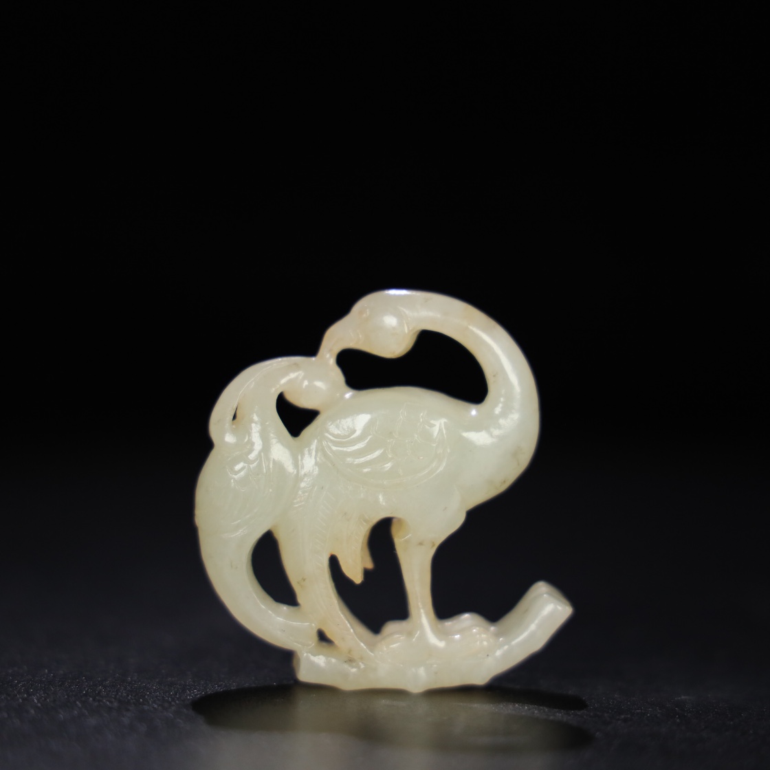 Chinese Natural Jade Carved Handle
