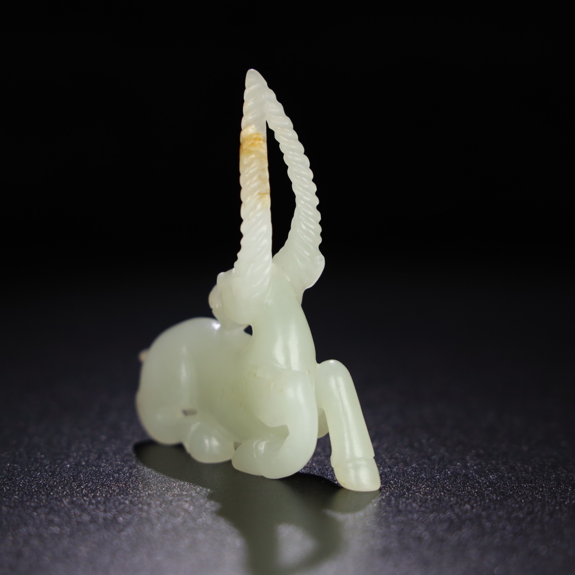 Chinese Natural Jade Carved Deer