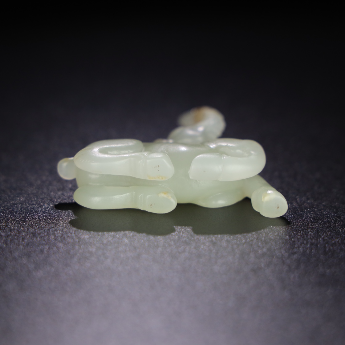 Chinese Natural Jade Carved Deer