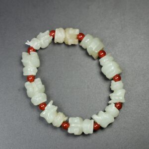 Chinese Natural Jade Carved bracelets