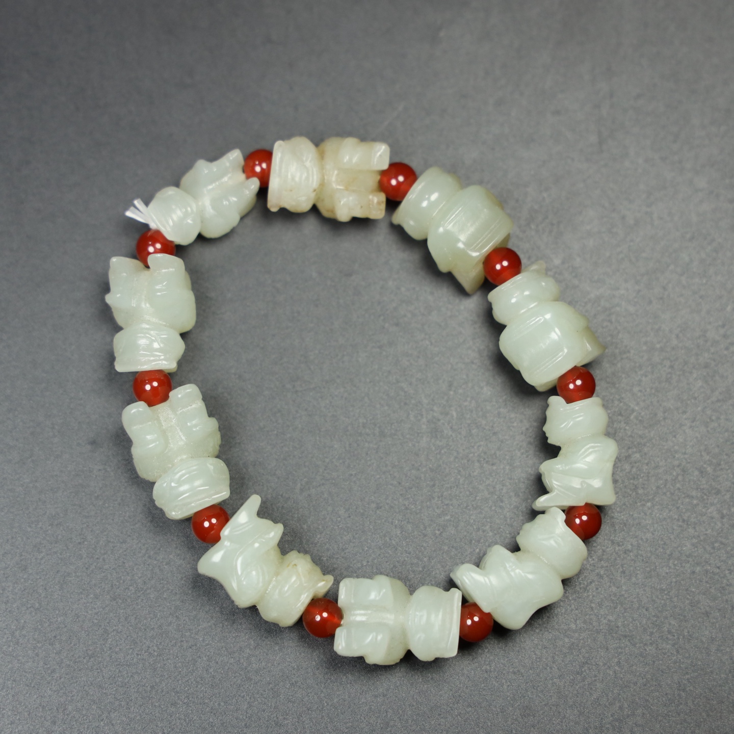 Chinese Natural Jade Carved bracelets