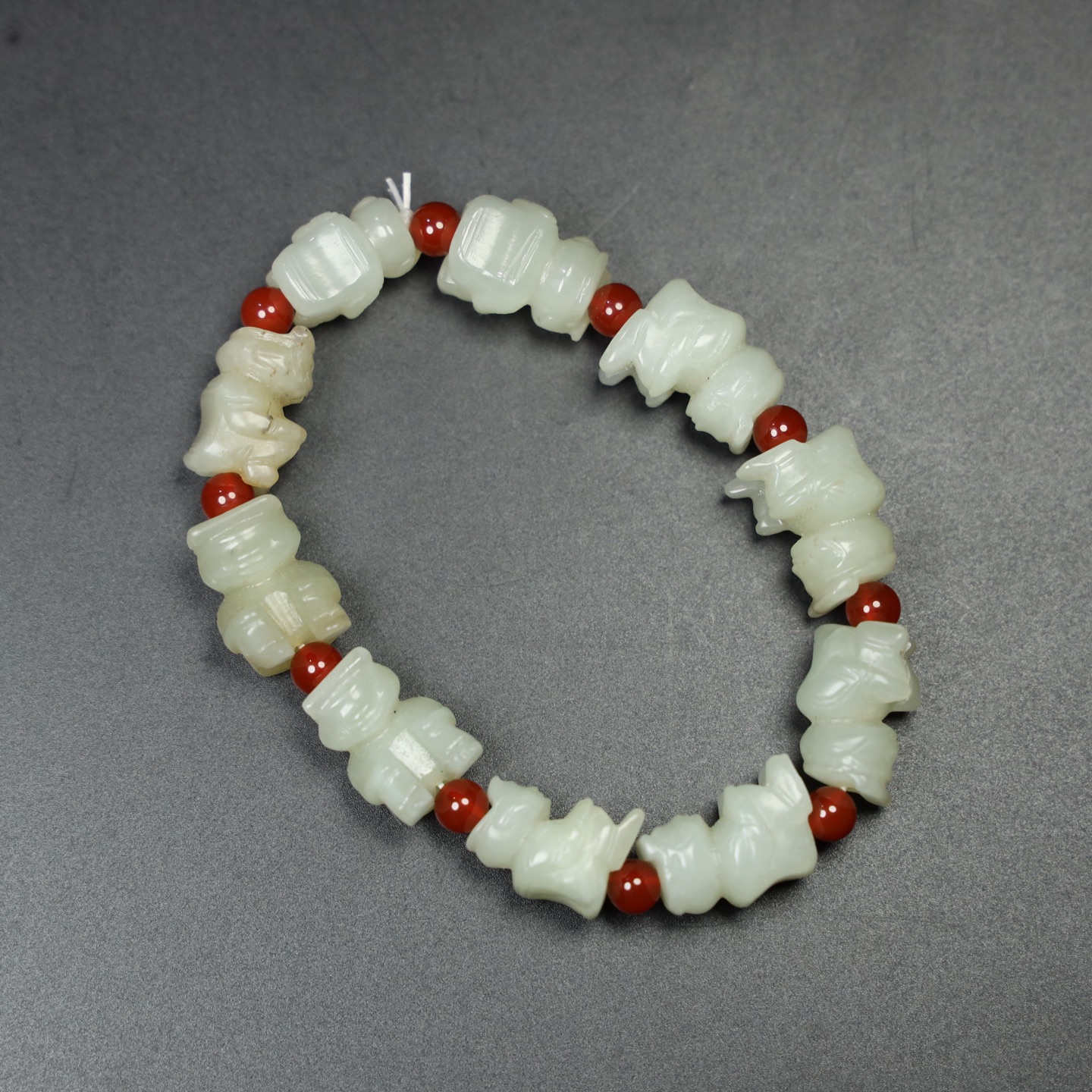 Chinese Natural Jade Carved bracelets