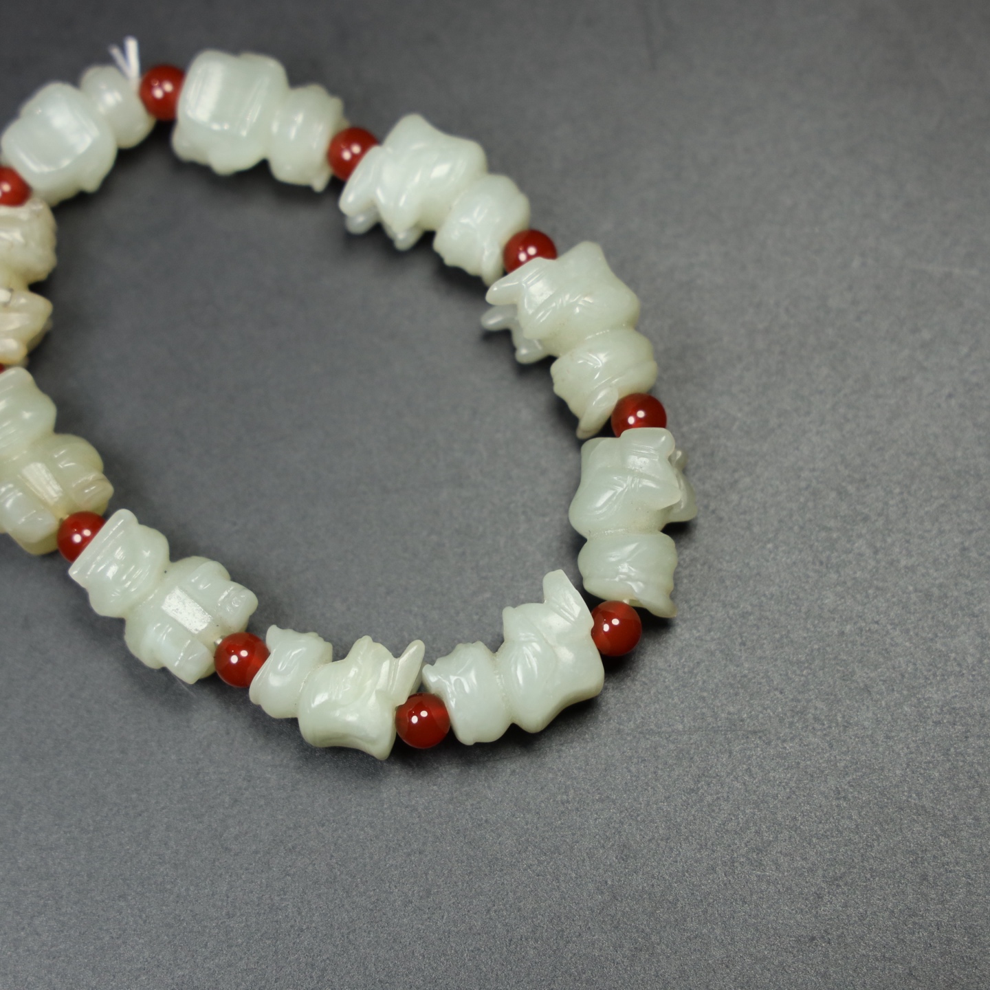 Chinese Natural Jade Carved bracelets