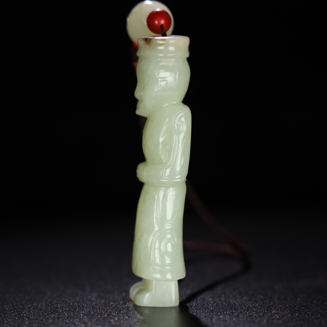 Chinese Natural Jade Carved Statue