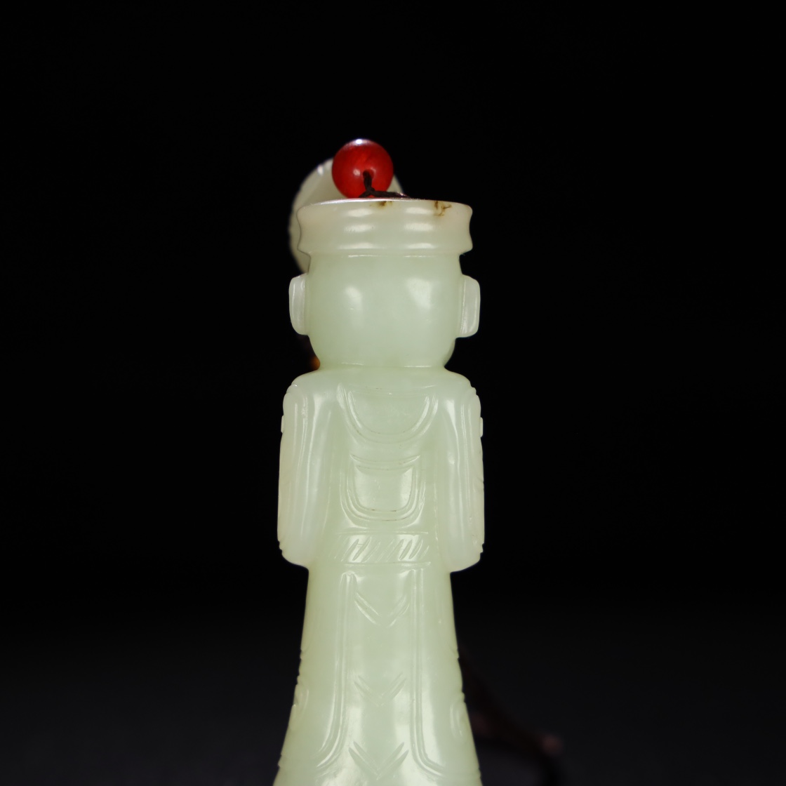 Chinese Natural Jade Carved Statue