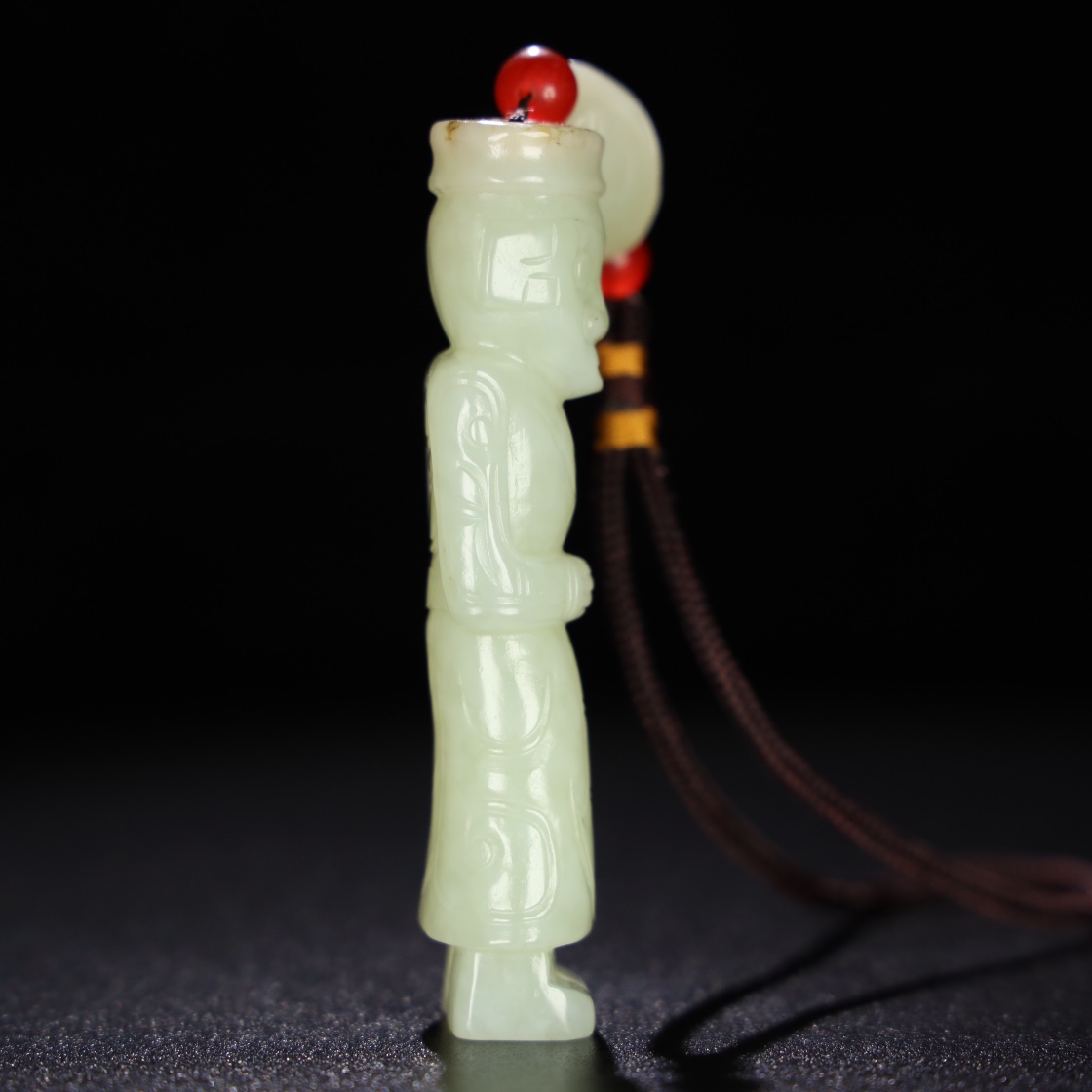 Chinese Natural Jade Carved Statue