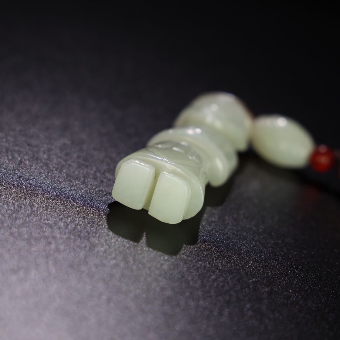 Chinese Natural Jade Carved Statue