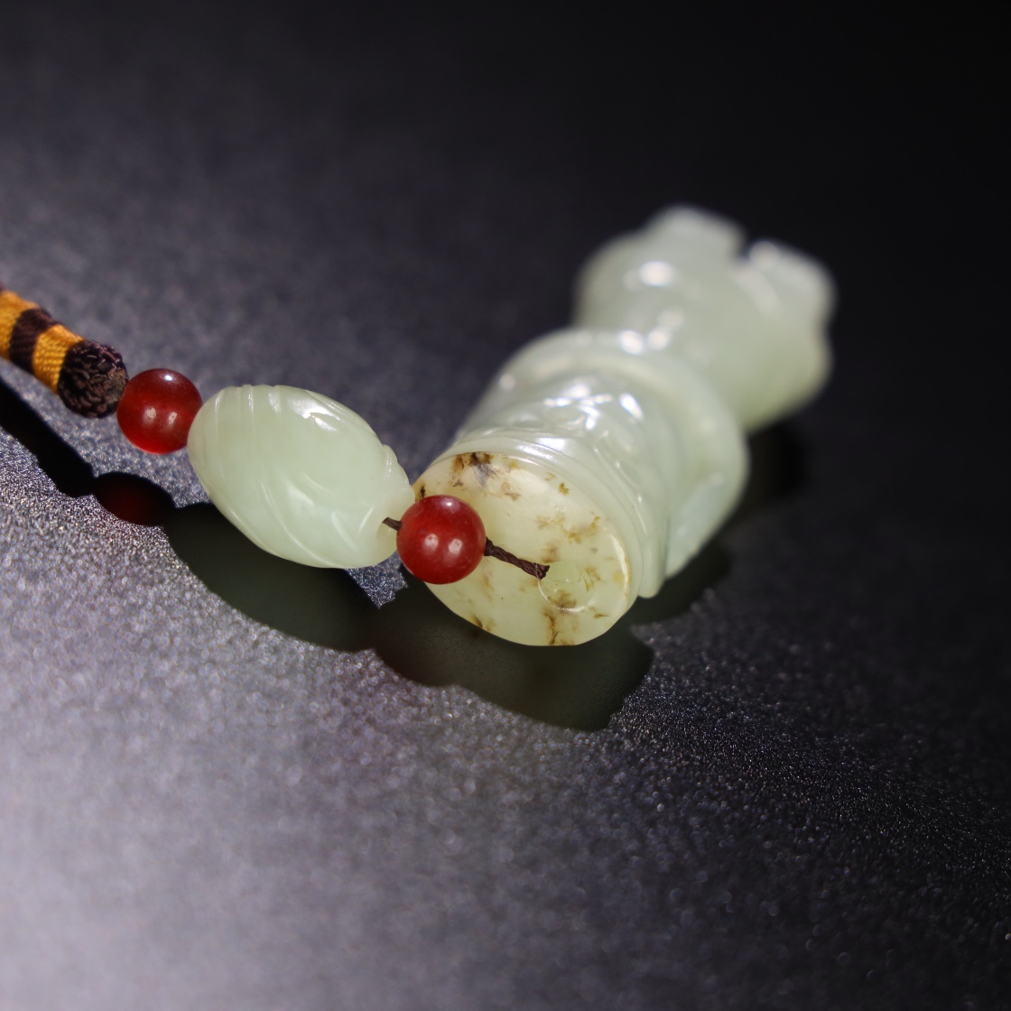 Chinese Natural Jade Carved Statue