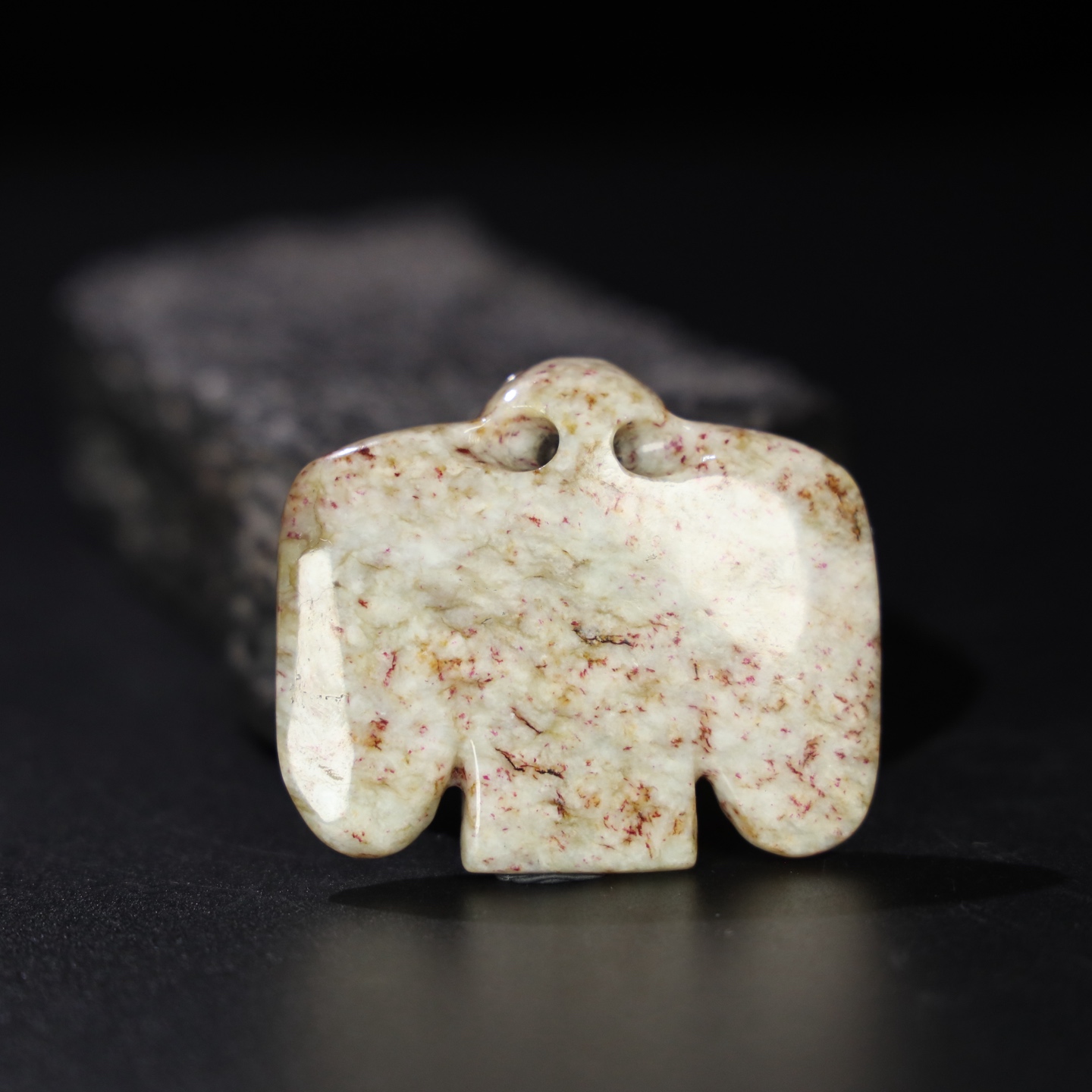 Chinese Natural Jade Carved Bird