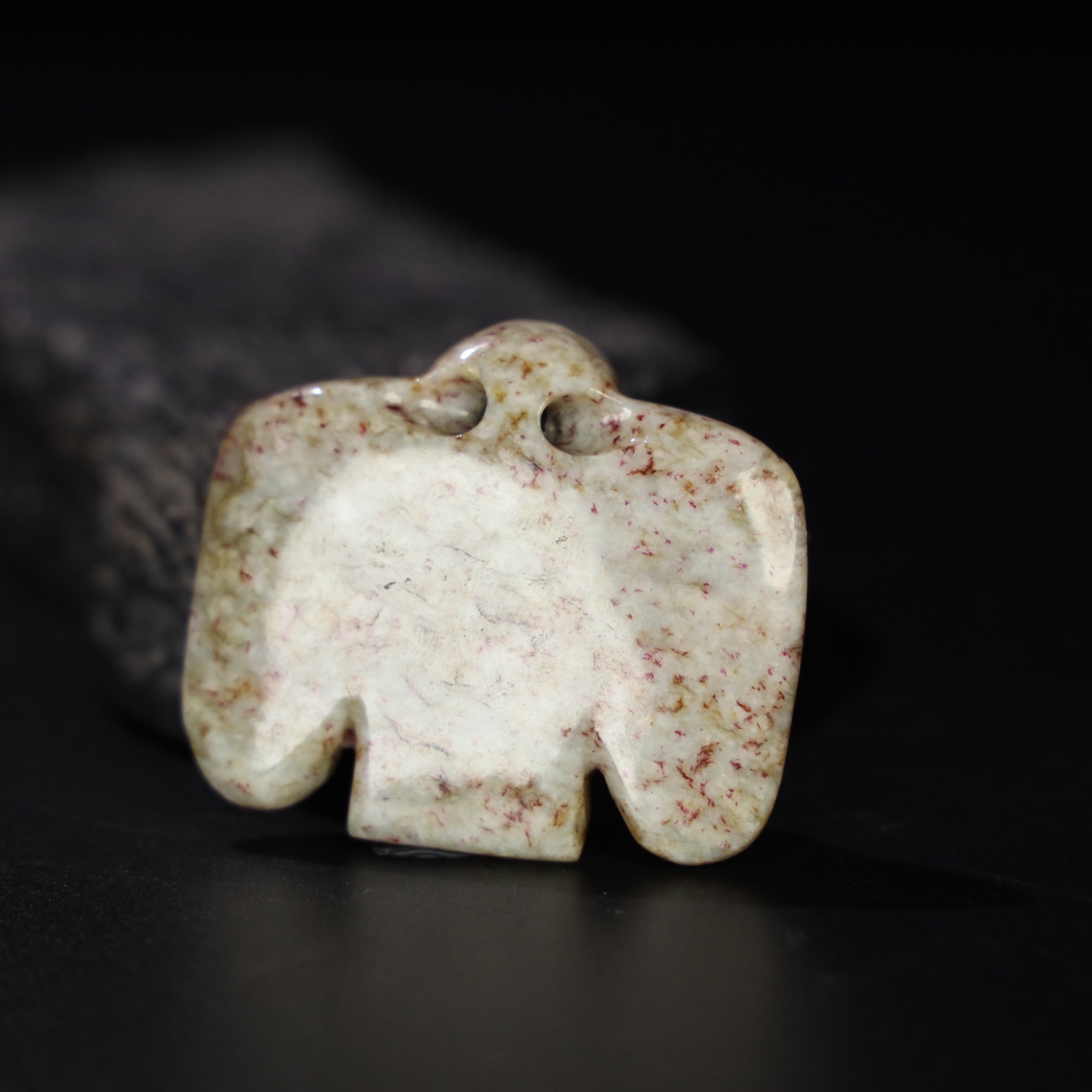 Chinese Natural Jade Carved Bird