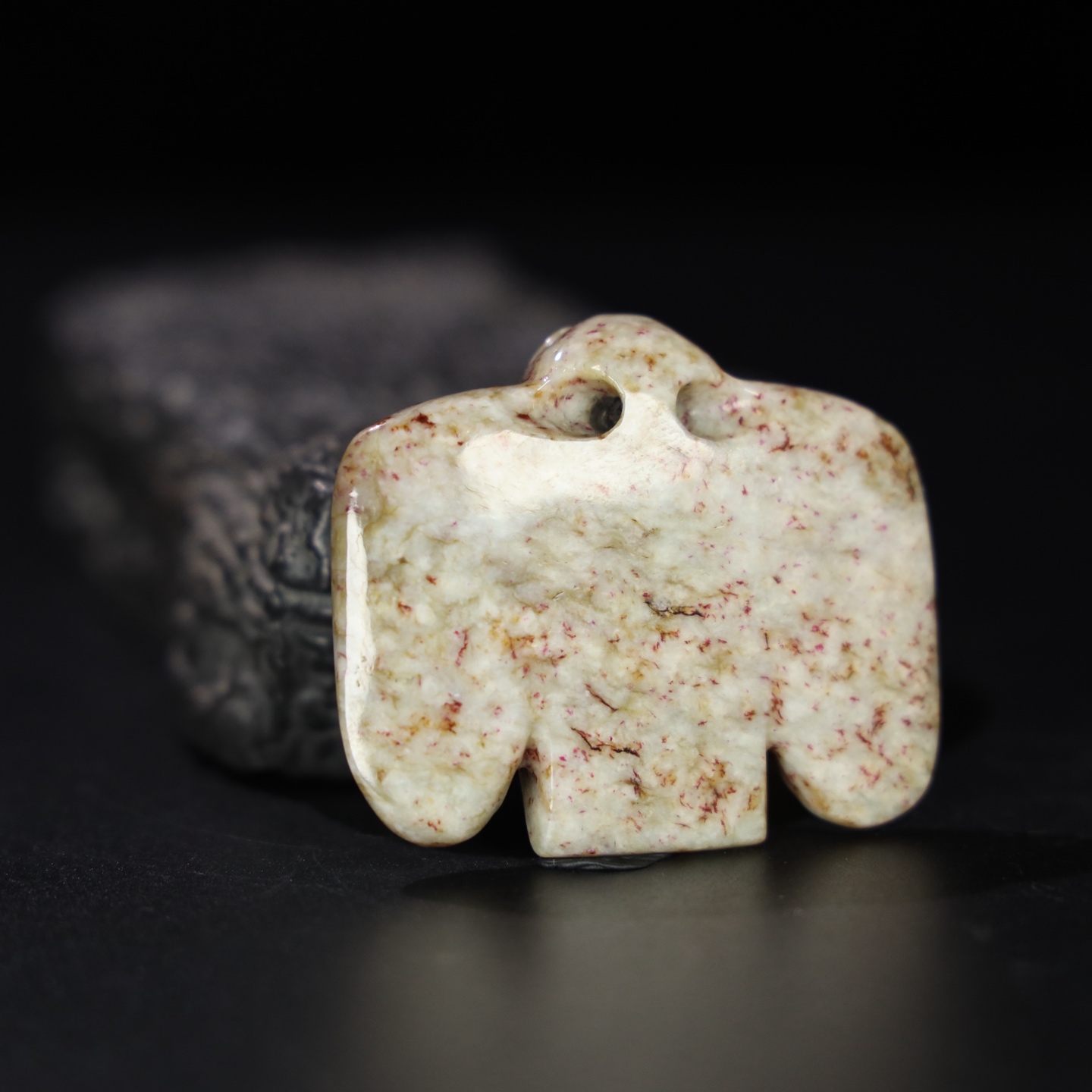 Chinese Natural Jade Carved Bird